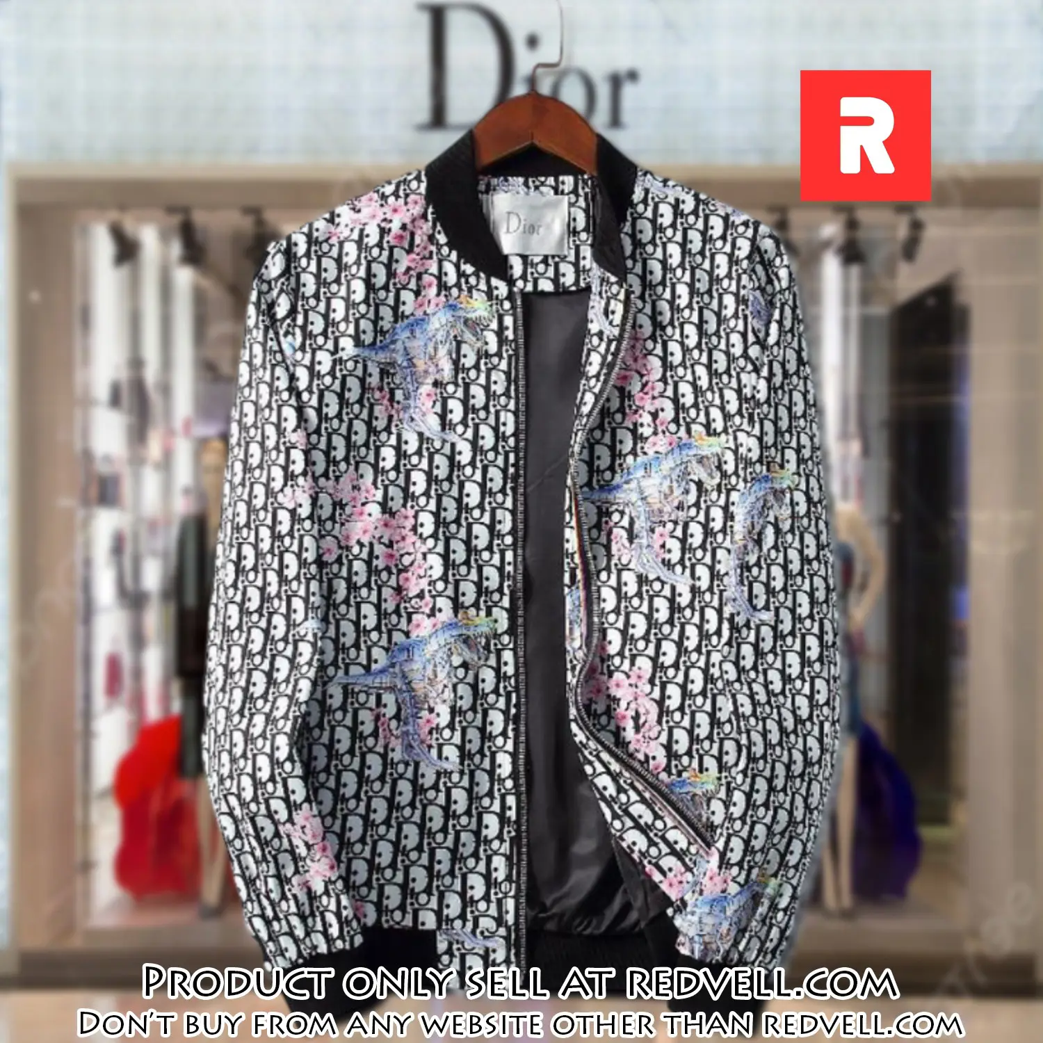 Dior luxury brand varsity zipper jacket vst1030 rv5512530